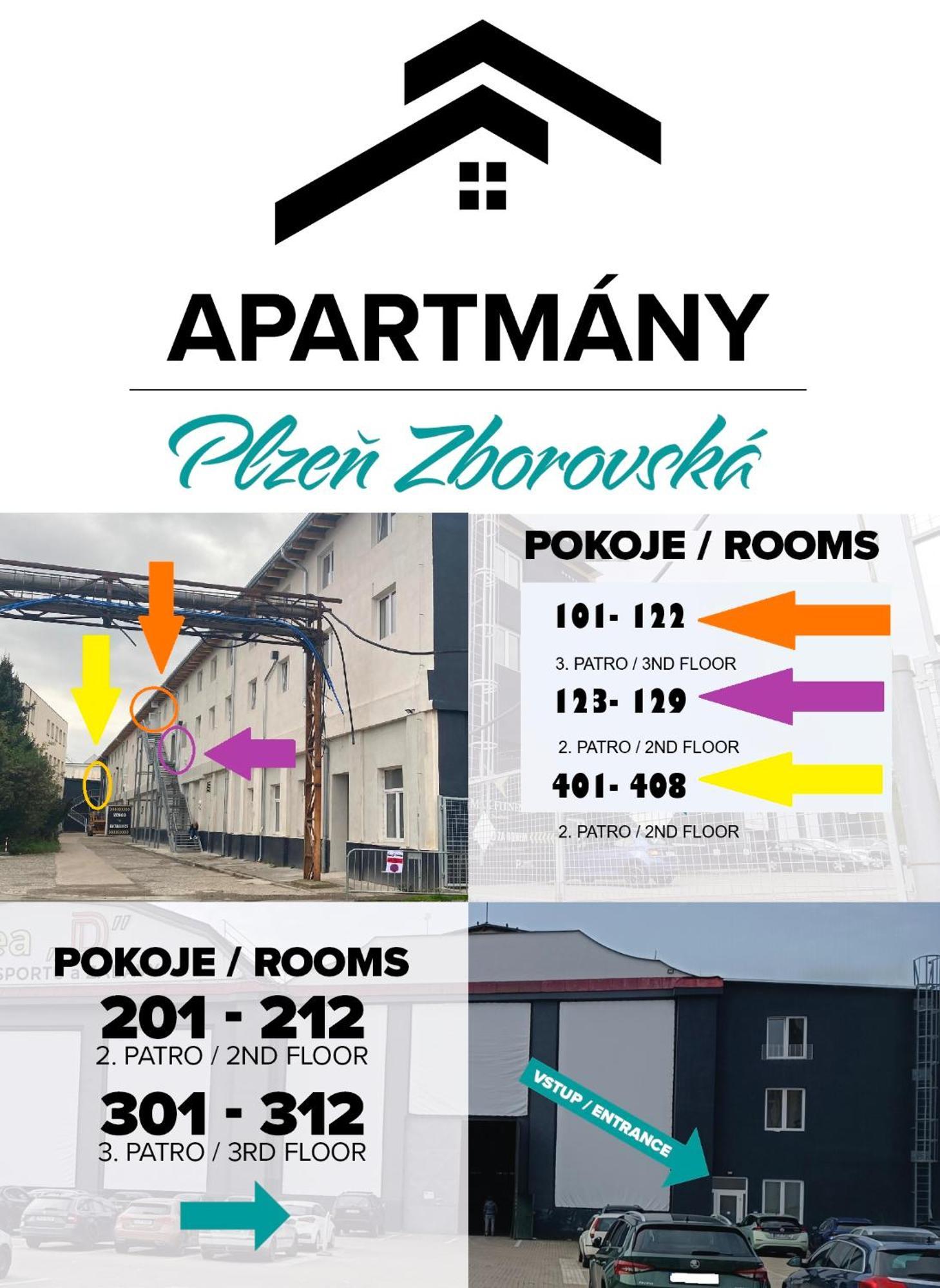 Apartmany Plzen Zborovska 22 A ภายนอก รูปภาพ